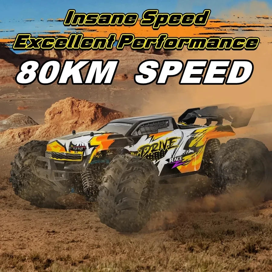Coche Todoterreno RC 4WD sin Escobillas, Alta Velocidad 50-80 KM/H