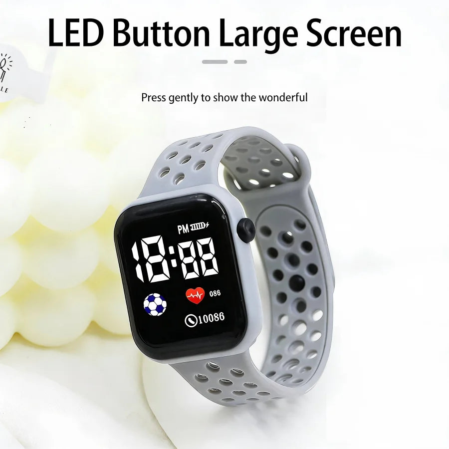 Reloj Digital Deportivo para Niños LED Silicona