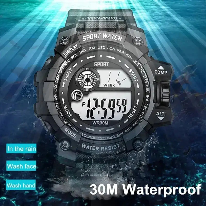 Reloj Digital LED MAYZHISU Deportivo Resistente al Agua