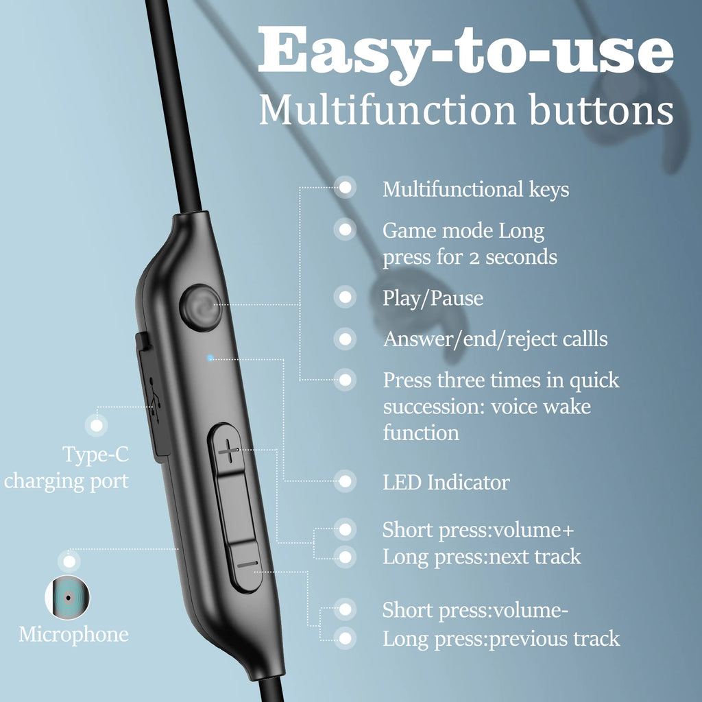Nurati N1 Auriculares Deportivos Bluetooth 100h