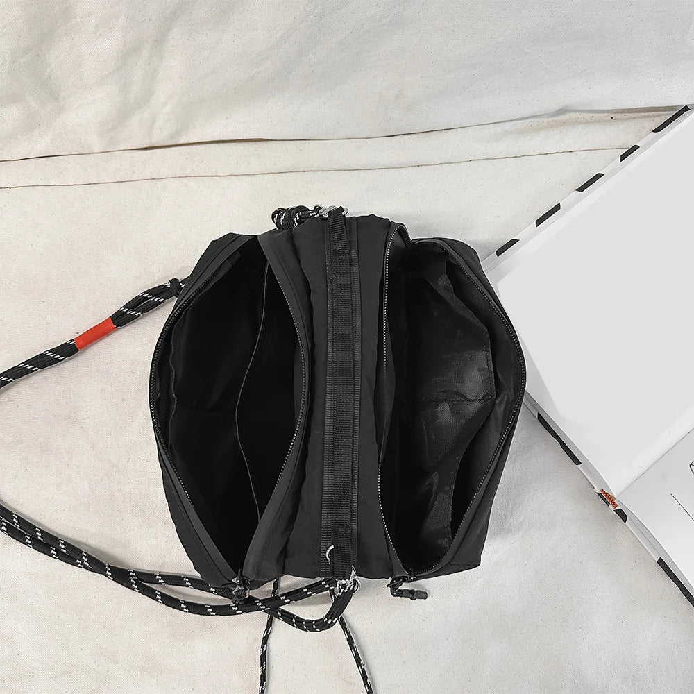 Diseño de bolso de hombro pequeño para deportes portátiles al aire libre, bolso para taza de agua, bolso cruzado, bolso funcional para botella de agua de un solo hombro