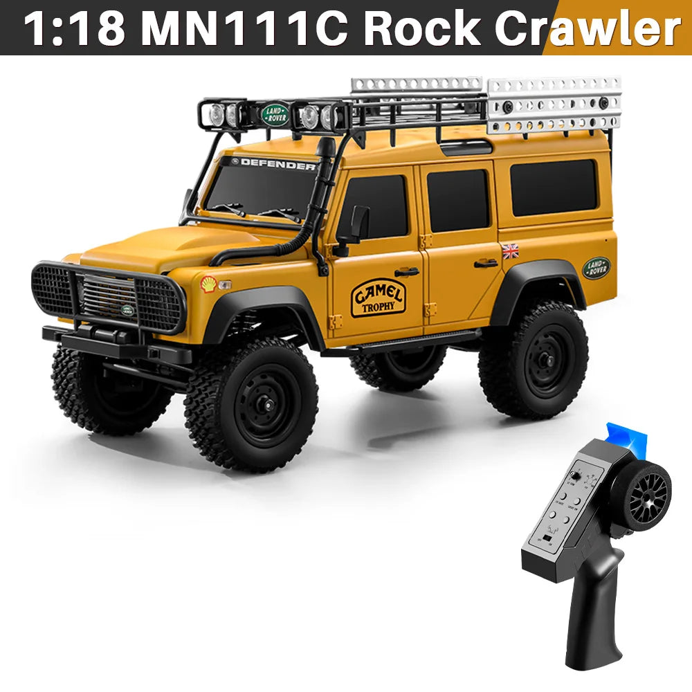 Auto RC Crawler 1/18 4WD Todoterreno con Luces LED