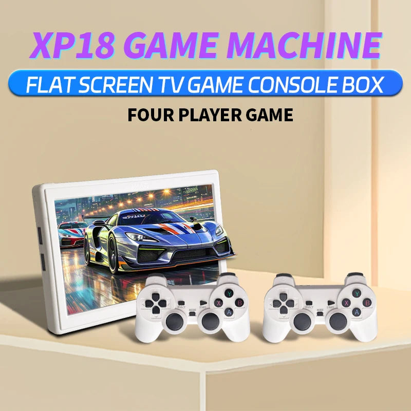 Consola de juegos de TV Coopreme XP18, salida HD, pantalla de 7 pulgadas, consola de vídeo portátil Retro, controlador inalámbrico compatible con simulador de 4000mAh