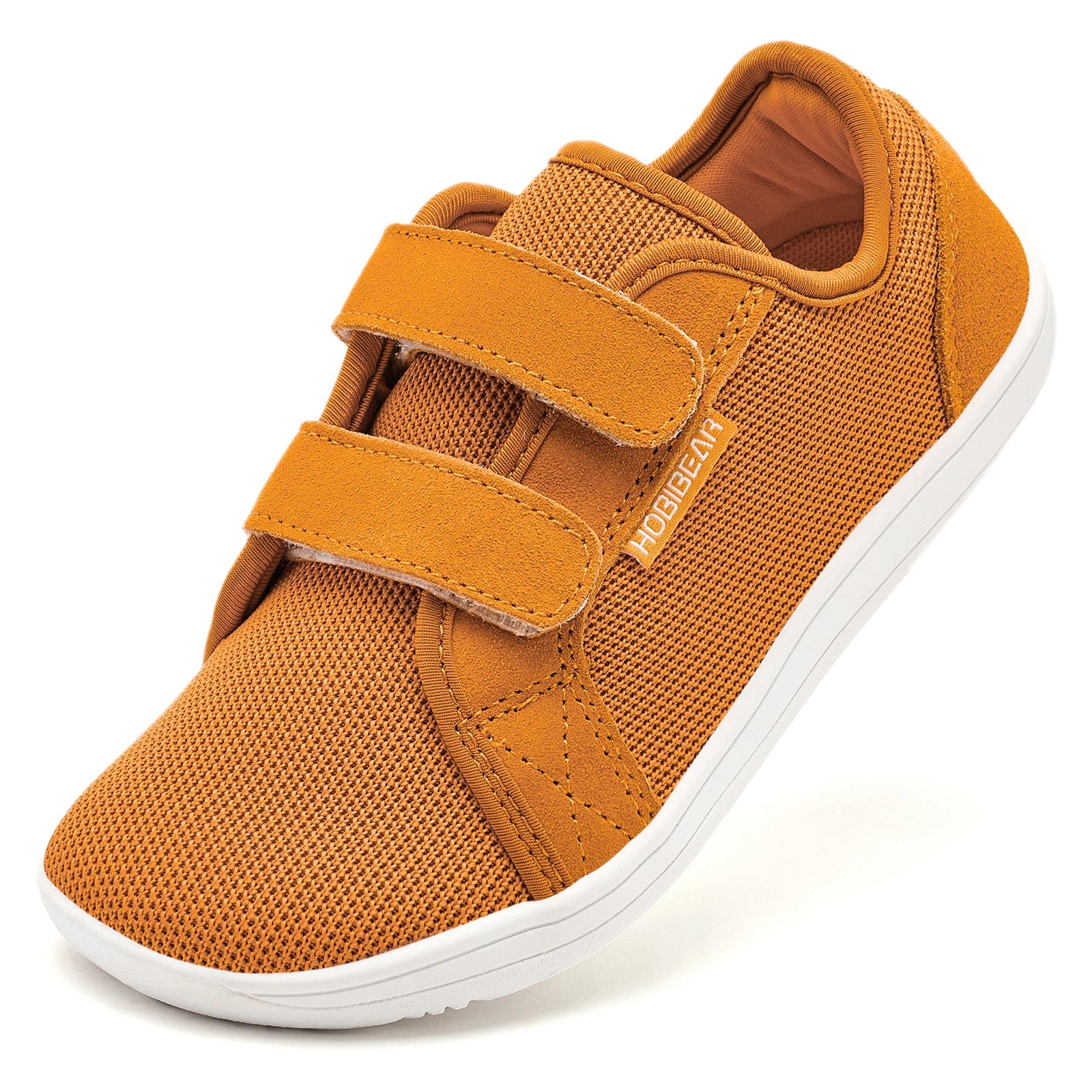 HOBIBEAR Zapatillas Descalzas para Niños Velcro Punta Ancha Malla