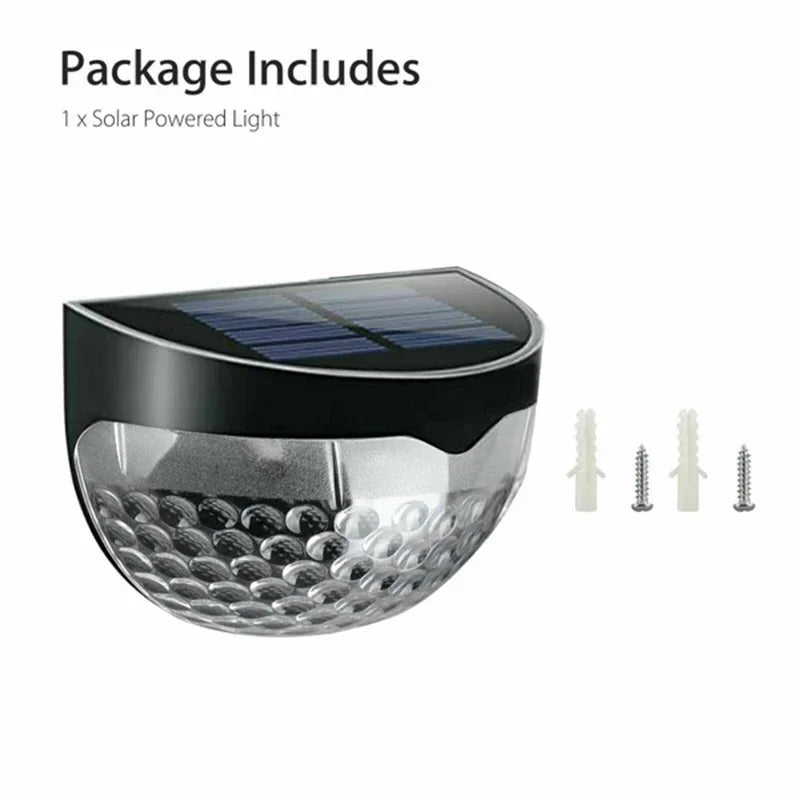 Luz Solar para valla, lámparas de pared impermeables para exteriores, luz de energía para jardín, decoración LED para jardín, paso, Patio, escaleras, 1-24 Uds.