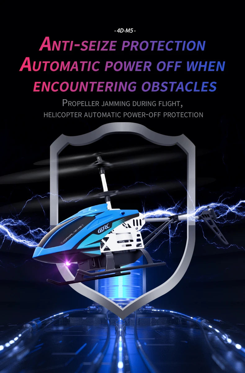 Helicóptero RC con Giroscopio y Luces LED, 3.5 Canales, Mantenimiento de Altitud