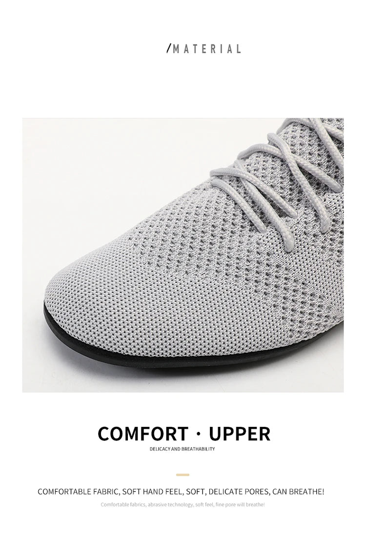 Zapatos informales con cordones para hombre, mocasines de malla transpirables para parejas, zapatillas informales ligeras y suaves para hombre, calzado para conducir al aire libre 36-47