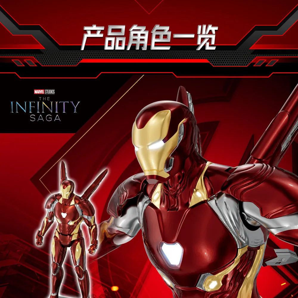 Los Vengadores Original Fondjoy Iron Man MK50 Iron Spider Thor Thanos Hulk figura de acción modelo colección de figuras móviles juguete para niños