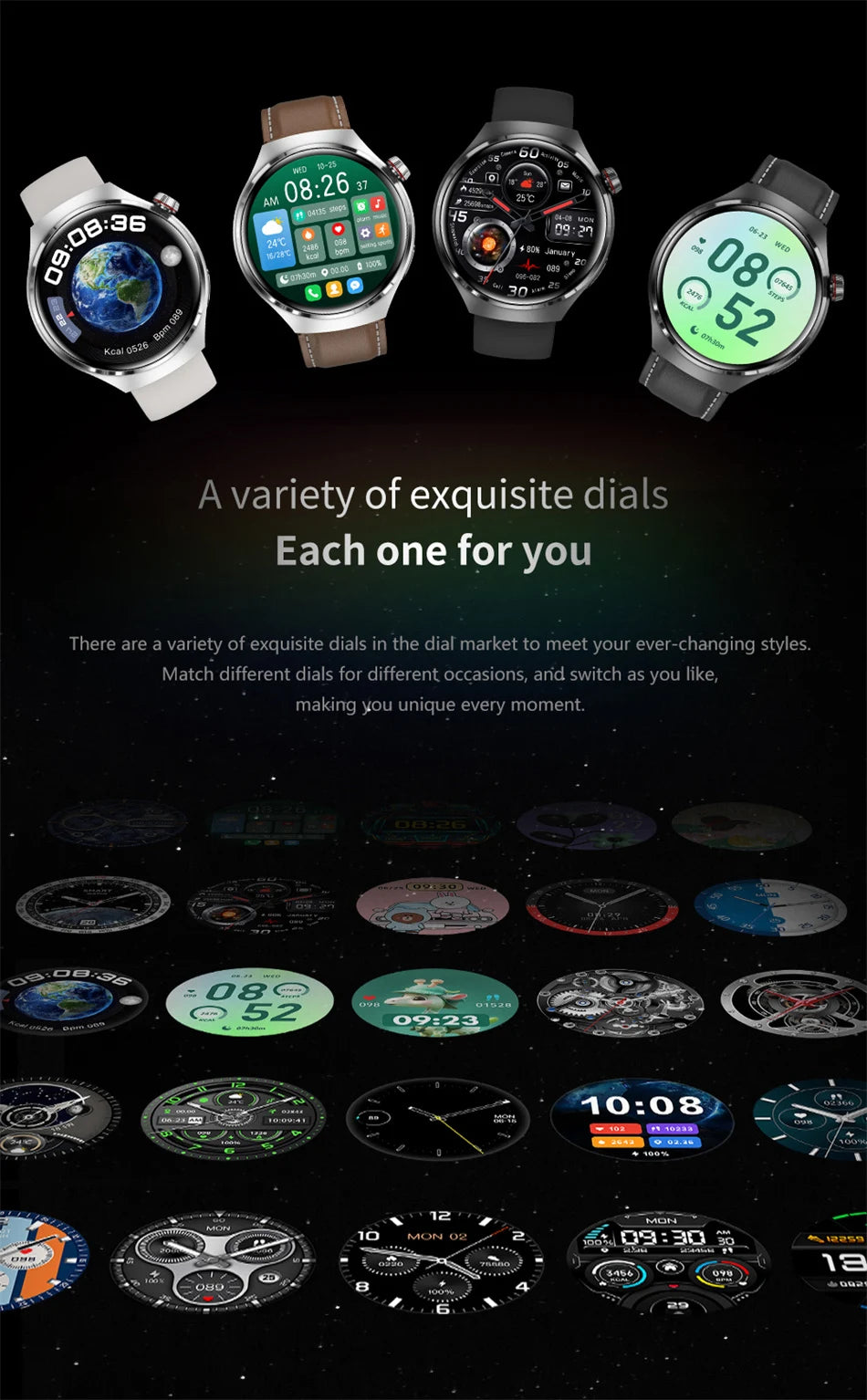 Reloj Inteligente 4 Pro GPS AMOLED Bluetooth