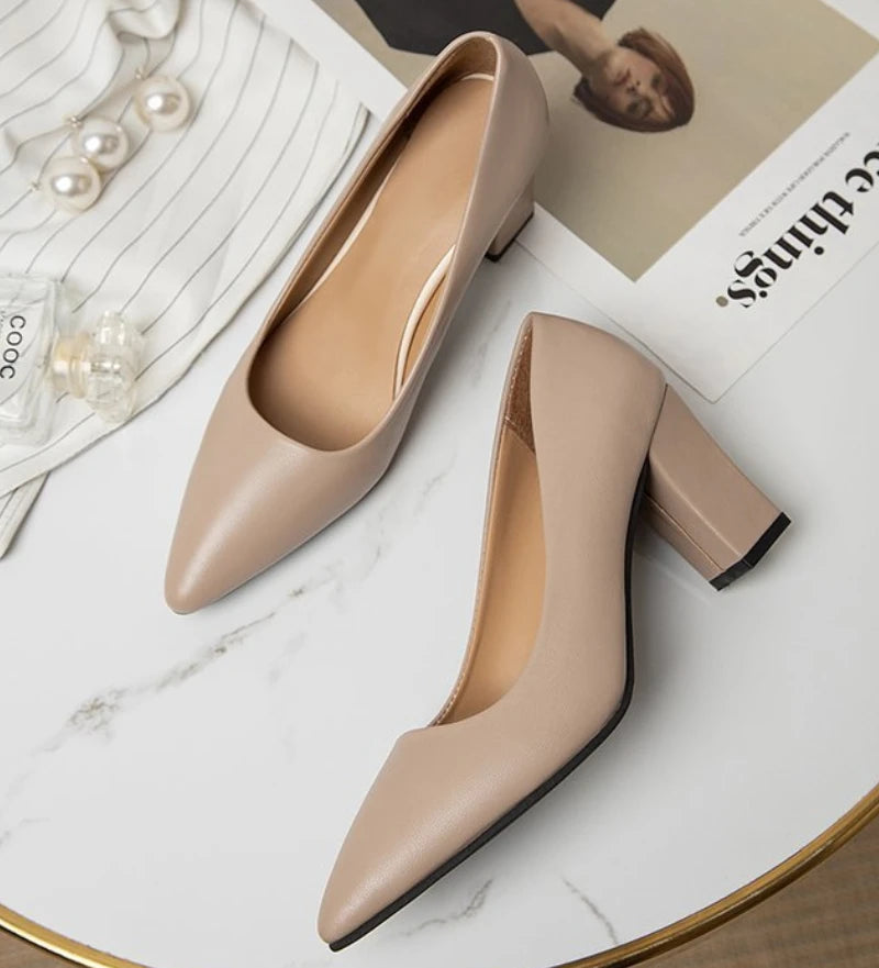 Zapatos de Tacón Fino Puntiagudo Charol para Mujer