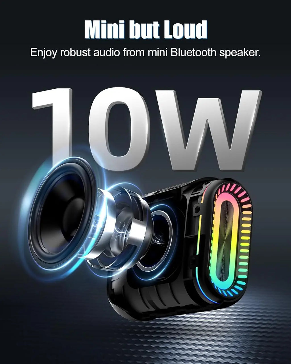 Ohayo S5 Altavoz Bluetooth Portátil 10W IP67
