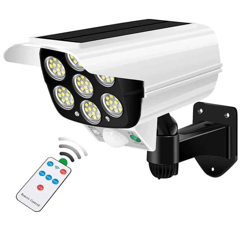 Lámpara Solar 77 LED con Sensor de Movimiento para Jardín y Exteriores
