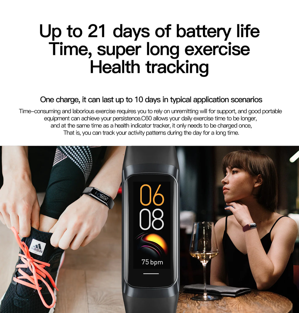 LIGE Reloj Inteligente AMOLED Fitness Tracker