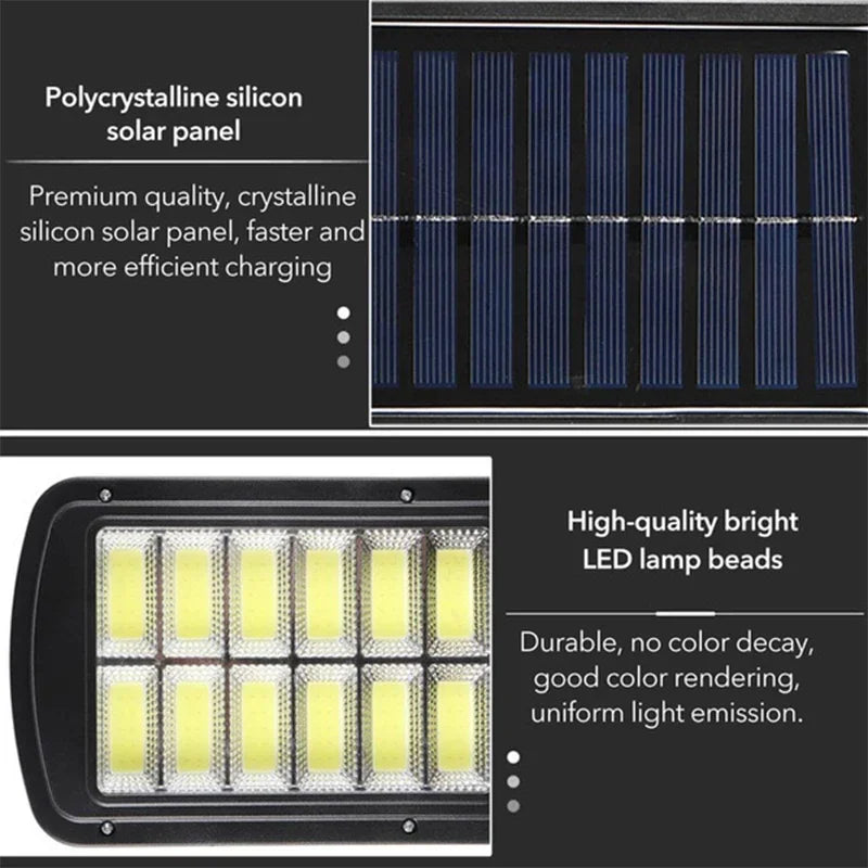 Luz Solar de Pared con Control Remoto para Exterior