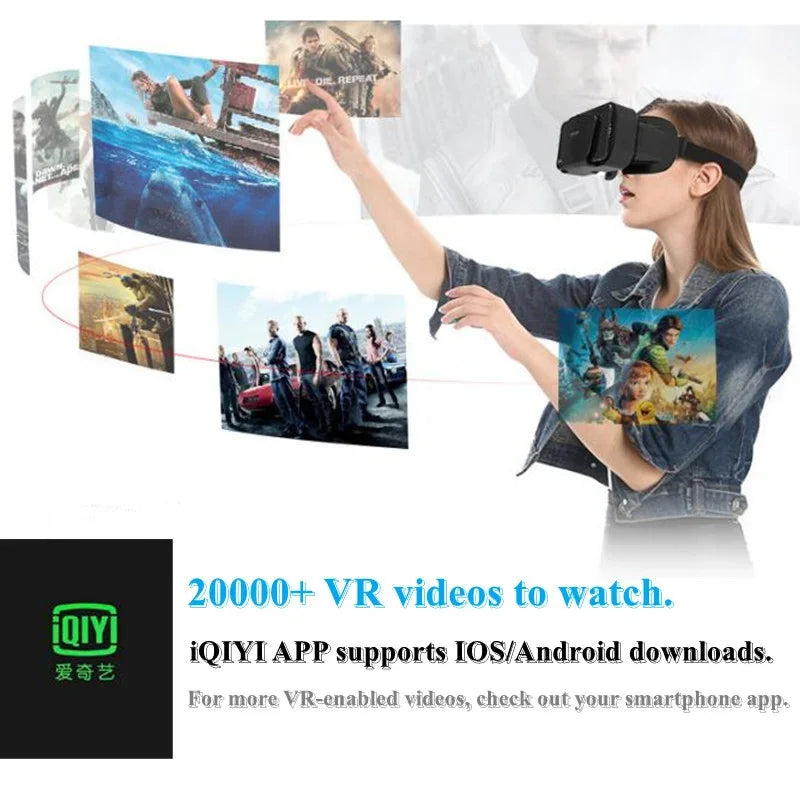 Shinecon Viar gafas de realidad Virtual VR auriculares dispositivo 3D casco gafas lentes para teléfono inteligente juego celular conjunto móvil