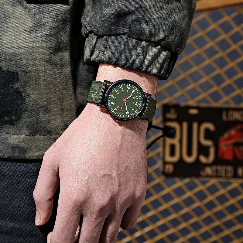 Relojes de moda para hombre, marca de lujo, reloj de cuarzo a la moda para hombre, manecillas luminosas, reloj masculino con esfera grande, reloj de pulsera resistente al agua para hombre
