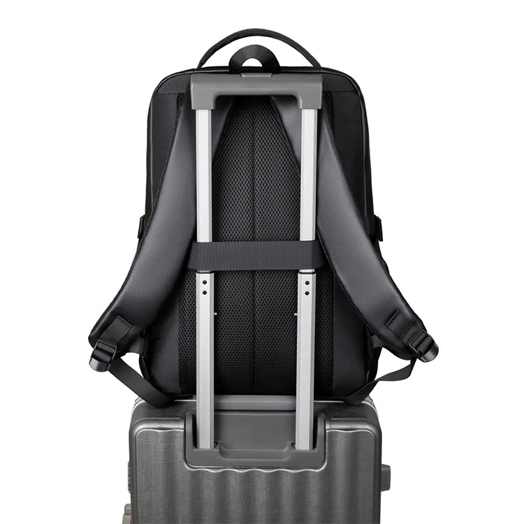 Mochila de negocios, mochila para portátil, bolsa de viaje, negra, gran capacidad, adecuada para diferentes escenarios