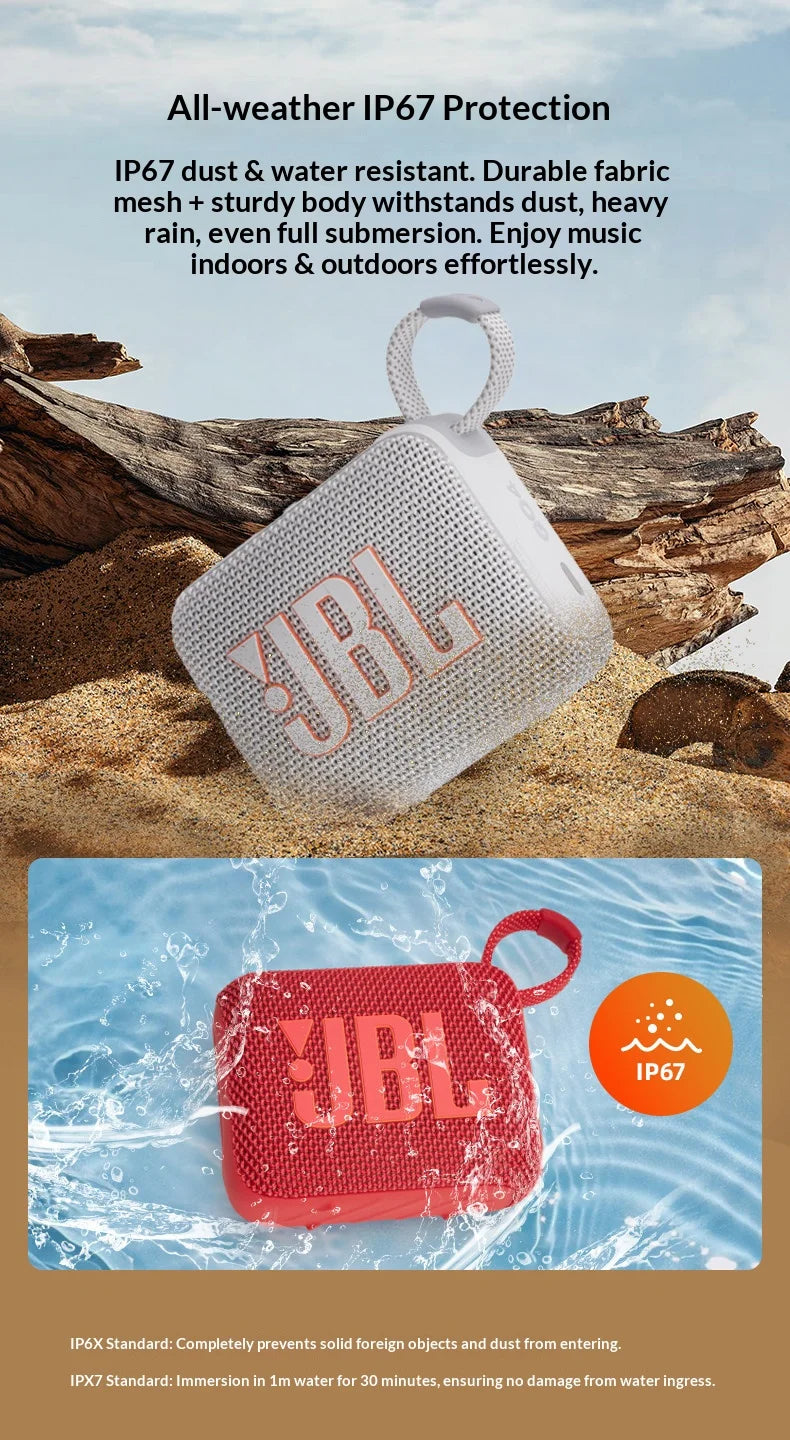 Parlante Bluetooth JBL Go 4 Portátil Impermeable