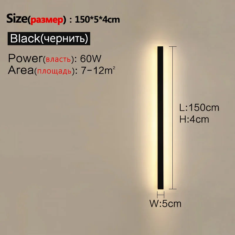 Lámpara de Pared LED IP65 Impermeable Exterior Jardín