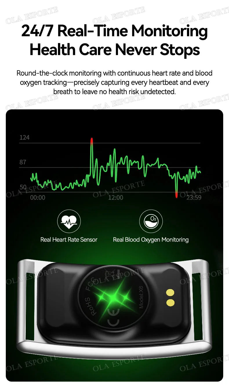 Reloj Inteligente sin Pantalla Oxígeno 24H