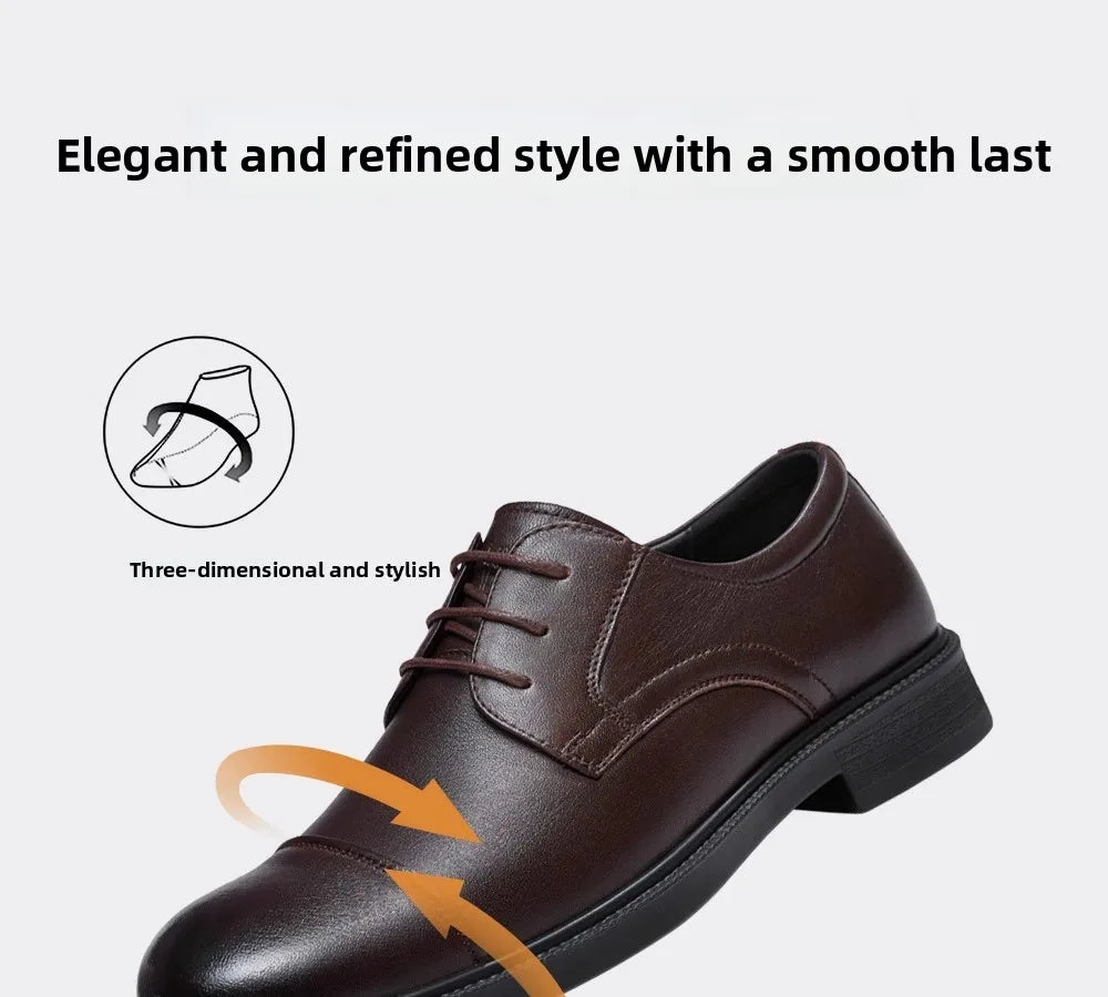 Golden Camel Zapatos informales para hombre, cómodos, antideslizantes, de cuero, con suela suave, zapatos planos para caminar, zapatos de vestir ligeros