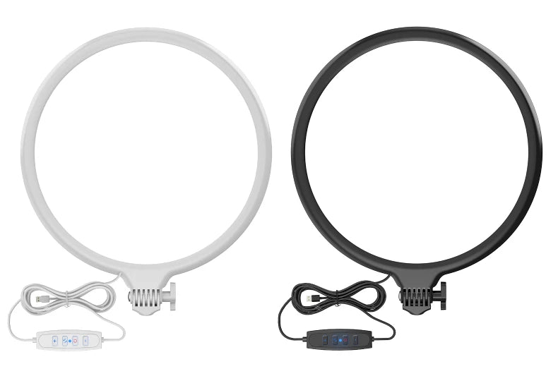LUXCEO R8 luz LED para vídeo anillo redondo para Selfie luz regulable fotografía Panel de iluminación lámpara para sesión de conferencias en vivo con soporte