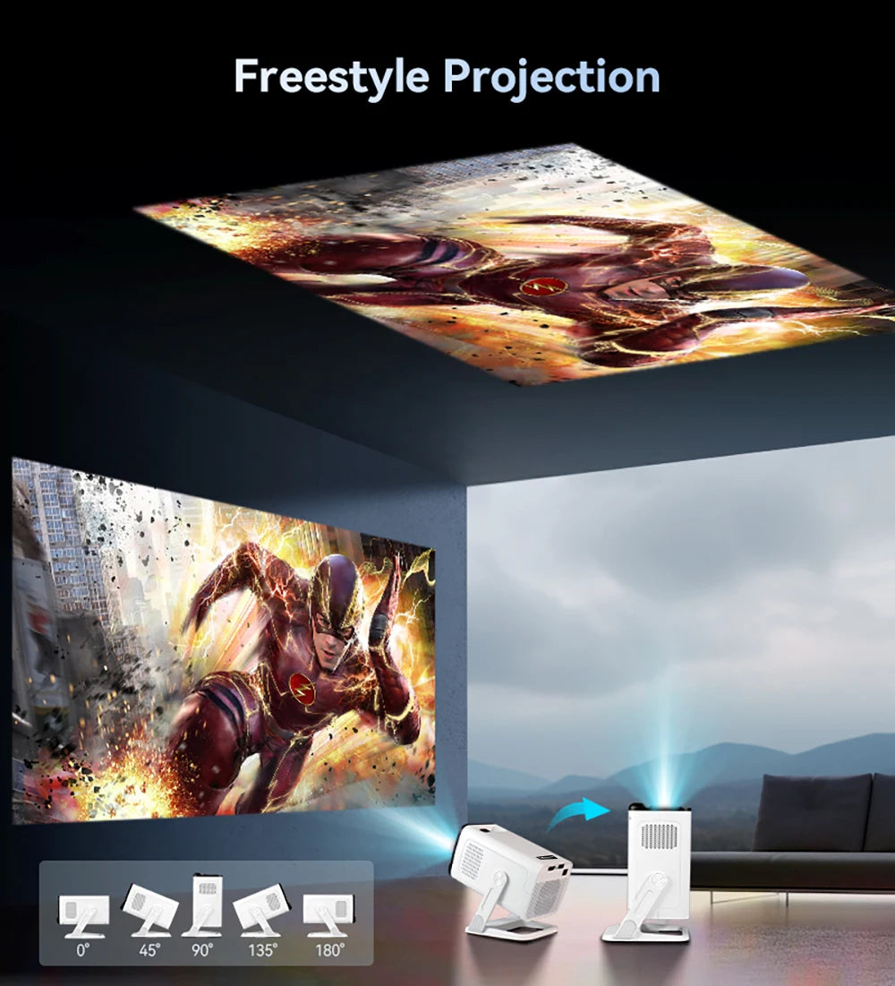 PROGAGA PG310 Mini proyector portátil 4K 1080P 720P Android 300Ansi BT5.4 Proyector PG310 Smart Home Theater proyector de vídeo al aire libre
