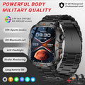 Reloj Inteligente de Grado Militar 2025, Pantalla AMOLED de 1.96 Pulgadas, Resistente al Agua 5ATM, Reloj Inteligente Deportivo con Llamadas Bluetooth