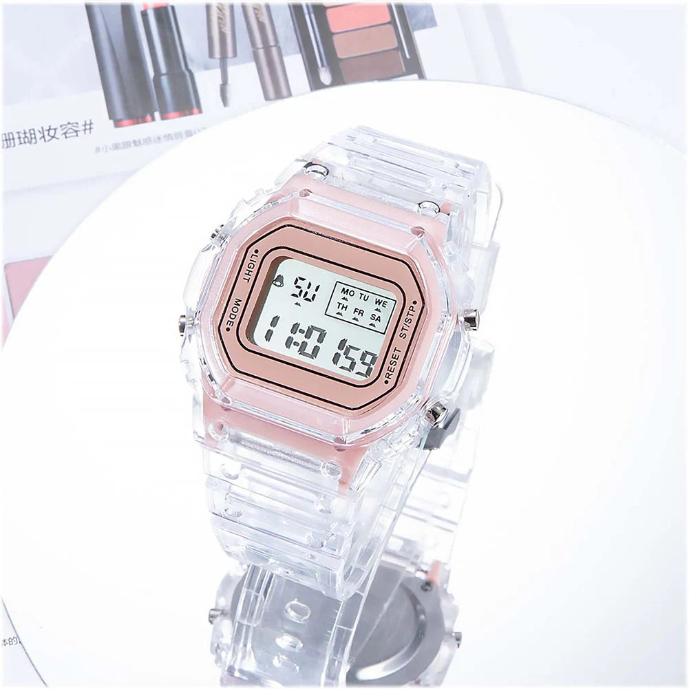 Reloj Electrónico Deportivo Digital LED Cuadrado