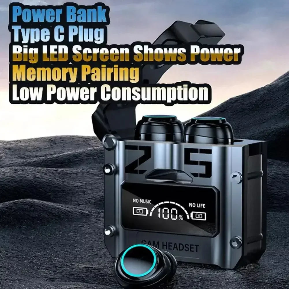 Auriculares Intrauditivos M25 Tipo C con Pantalla LED, Recargables, Inalámbricos, con Reducción de Ruido, Alta Calidad, TWS