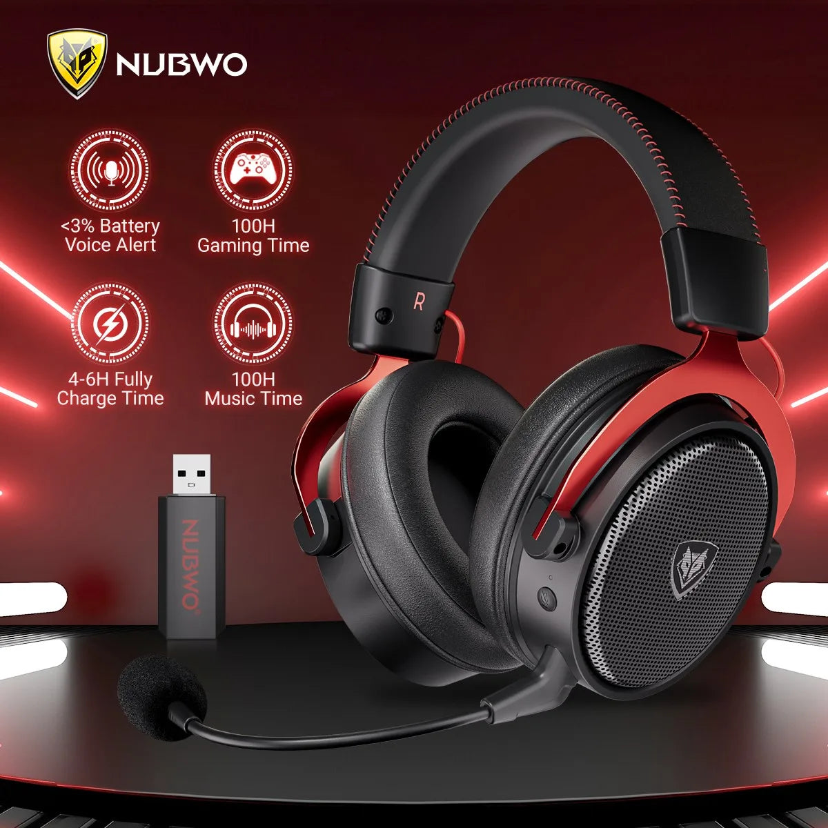NUBWO G07 Auriculares Gaming PS5 PS4 PC Mac