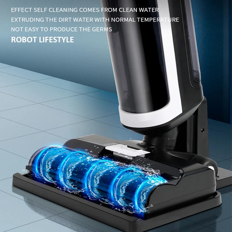 Aspiradora Inalámbrica en Seco y Húmedo RL8Pro, 14000Pa, Multisuperficie