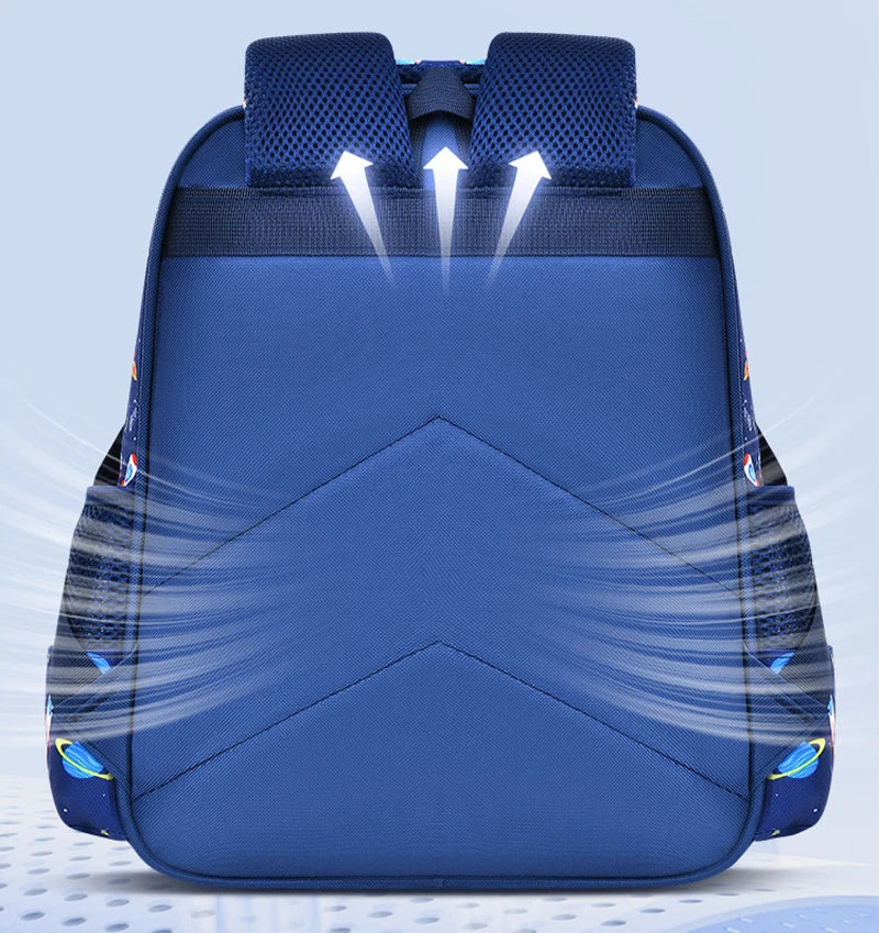 Bolso de hombro para niños, mochila para chico, astronauta estereoscópico 3D de dibujos animados, mochila escolar de ensueño para niño pequeño, escuela primaria impermeable