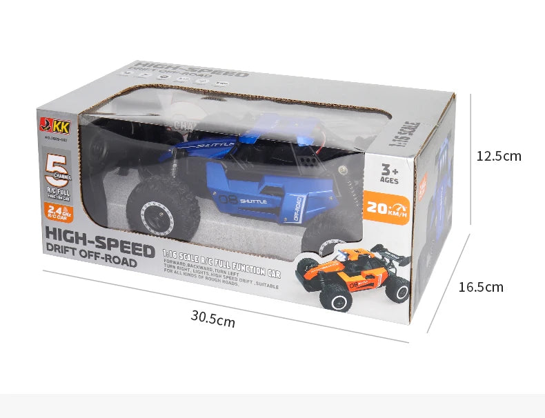Coche RC ZWN 1:16/1:20 Todoterreno con Luz LED y Control Remoto 2.4G