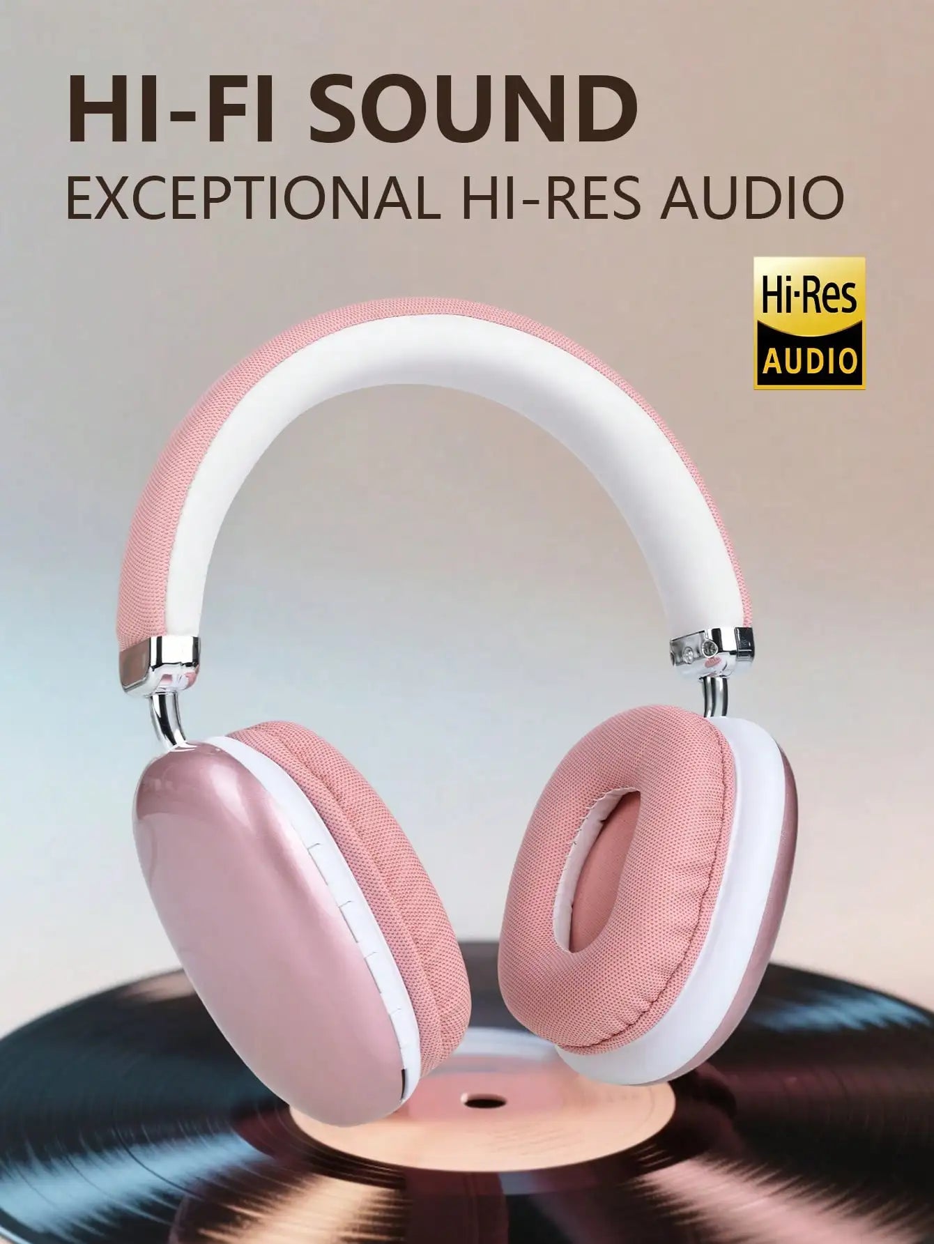 B40 Auriculares Bluetooth Rosa Over-Ear HiFi
