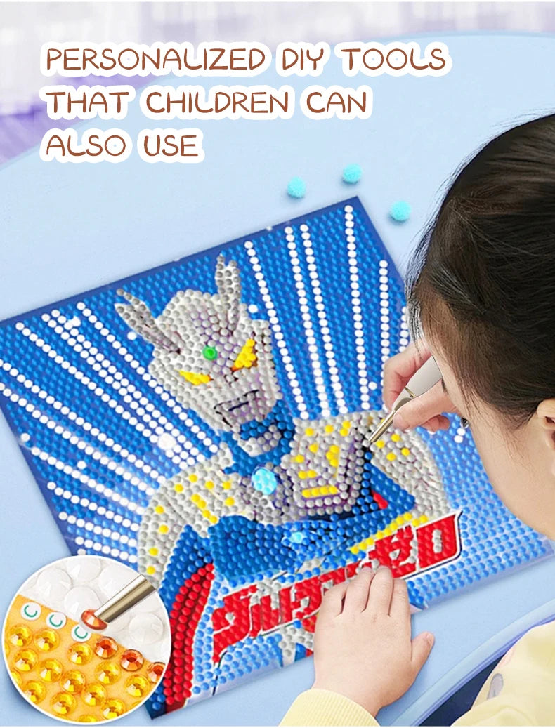 Lápiz Eléctrico para Pintura de Diamantes, 2 Velocidades, Fuerte Succión, Herramienta sin Cera para Pintura de Diamantes DIY, Rápida y Precisa