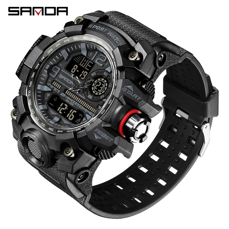 Reloj Digital LED Deportivo SANDA Multifunción para Hombre