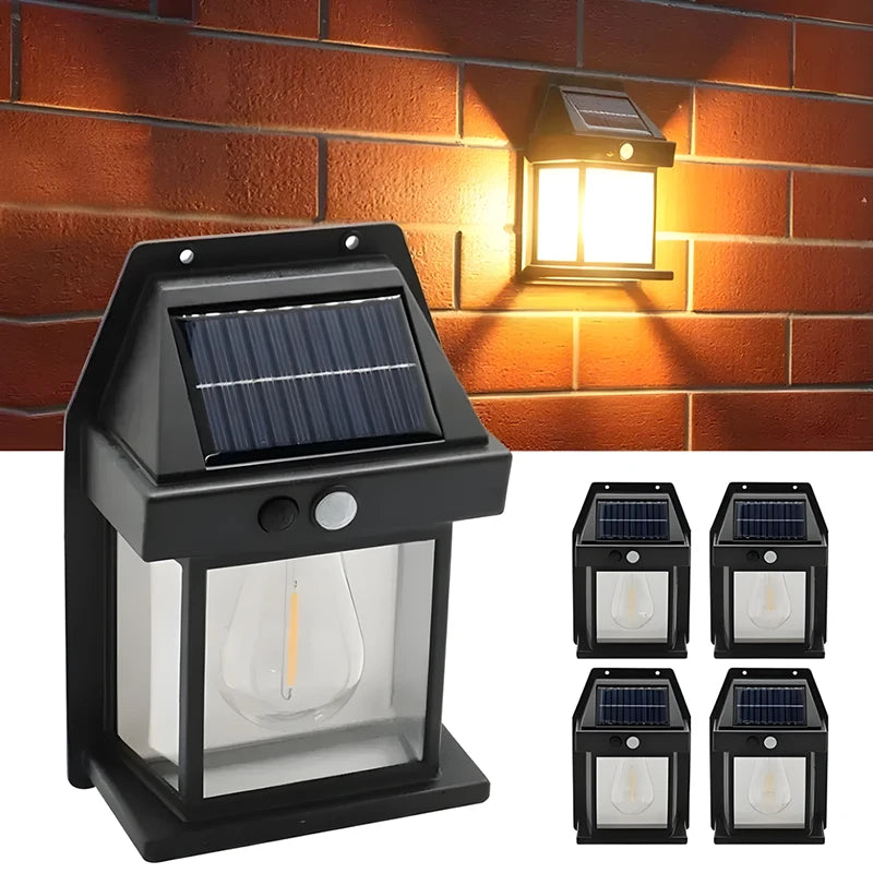 Lámpara Solar de Pared Impermeable para Jardín y Exteriores