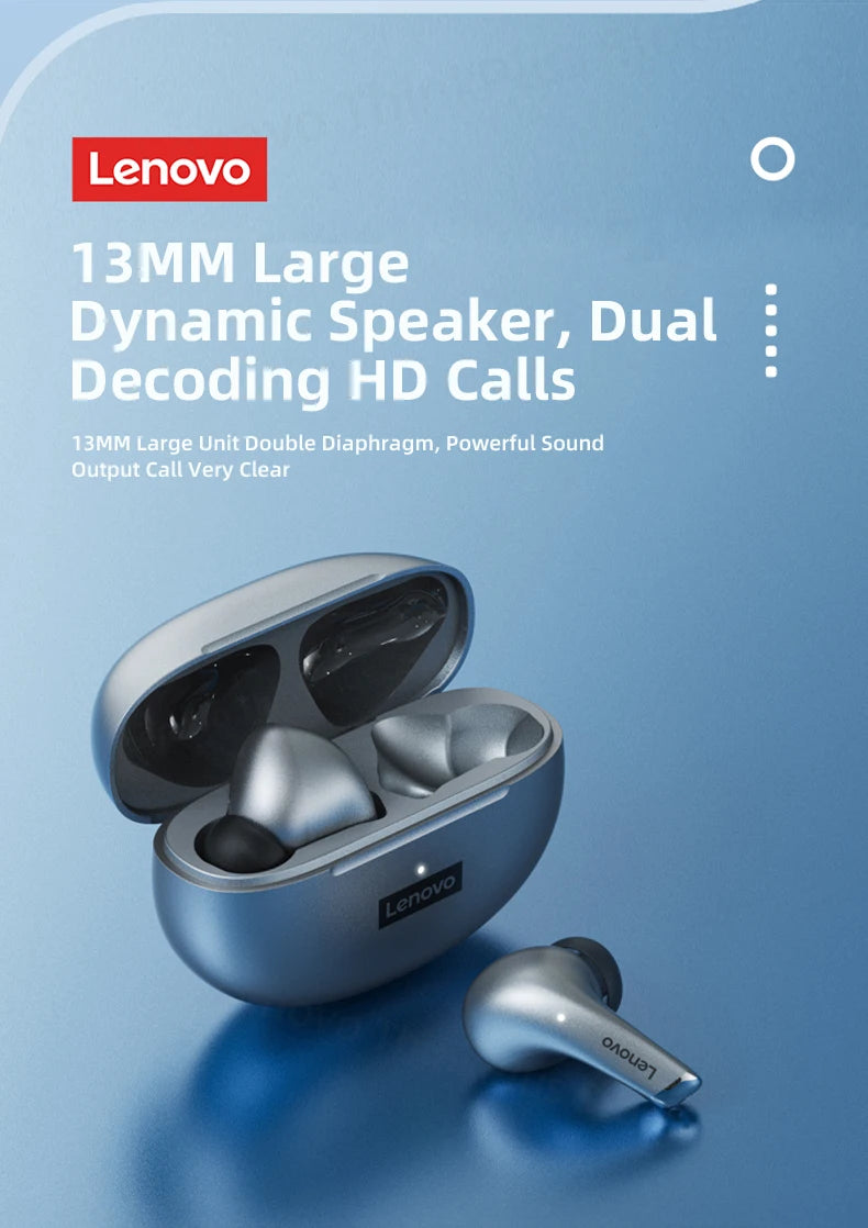 Auriculares Lenovo LP5 TWS Bluetooth Inalámbricos con Micrófono