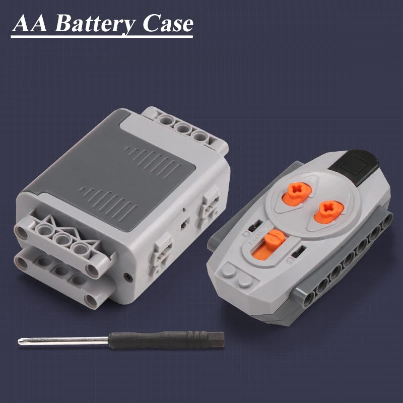 Bloques de construcción electrónicos técnicos, accesorios de reacondicionamiento MOC, micromotor, piezas de funciones de potencia RC, bloques de coche DIY creativos, juguetes para niños