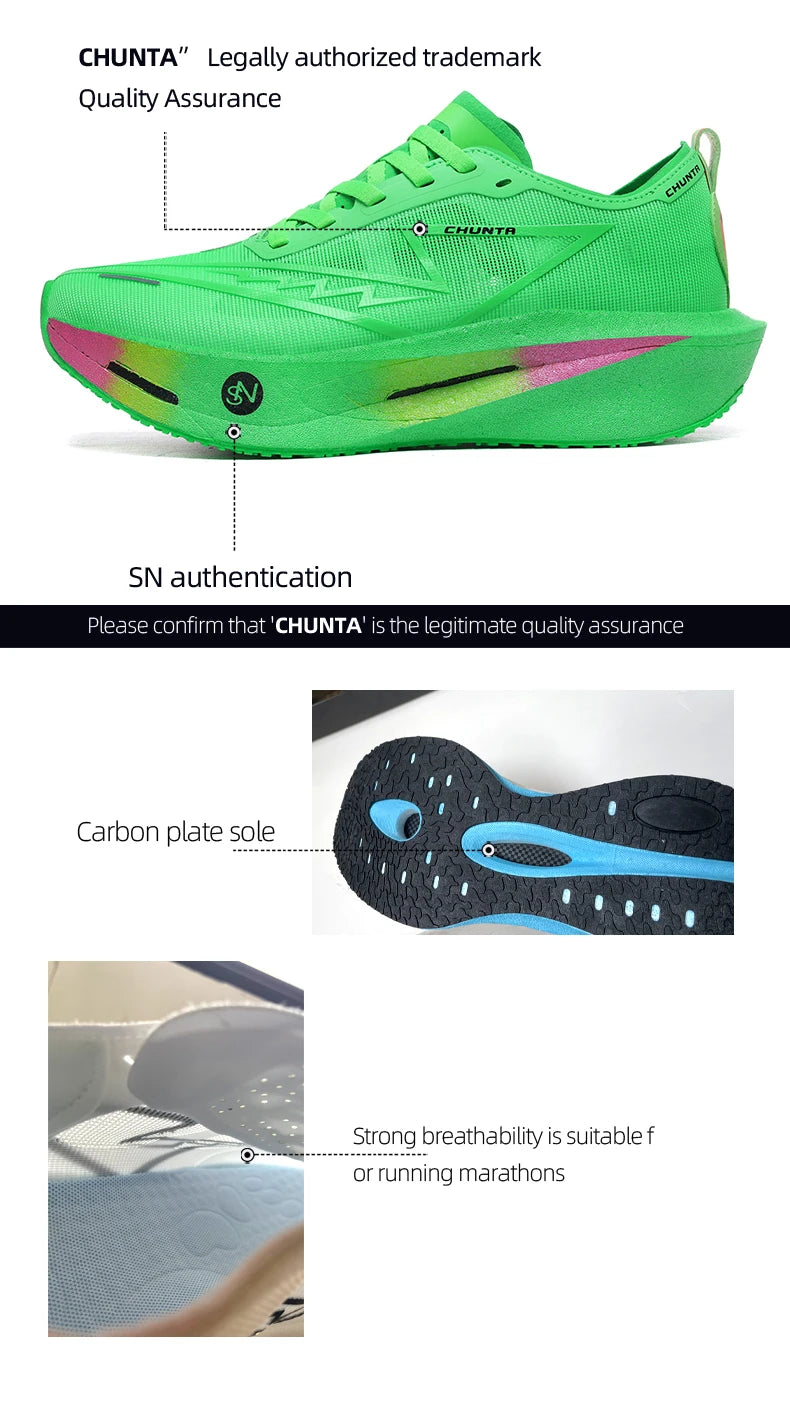Zapatillas Running con Placa de Carbono | Unisex Talles 36-45