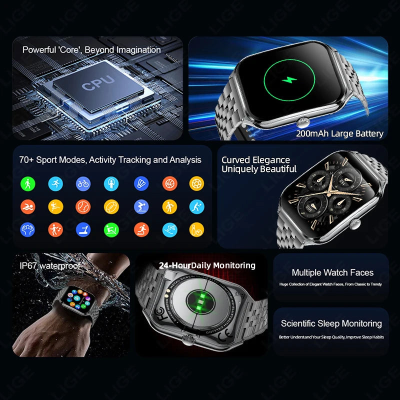 Reloj Inteligente Ultrafino AMOLED Deportivo 2026