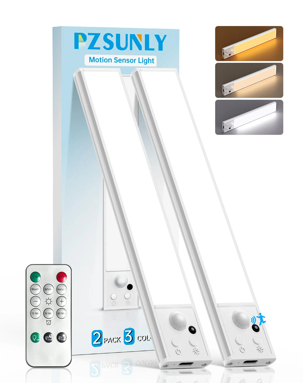 Luz LED con Sensor y Control Remoto para Gabinete