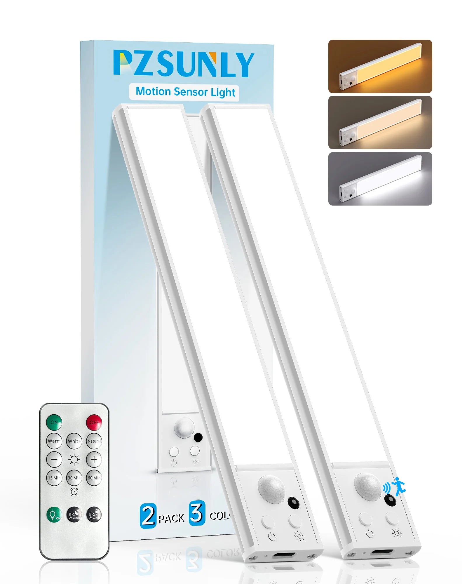 Luz LED con Sensor y Control Remoto para Gabinete