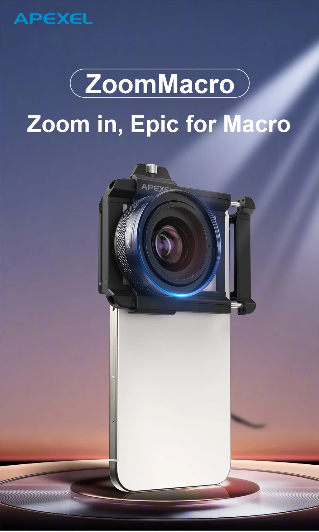 Lente Macro con Zoom HD 10-20X para iPhone y Android