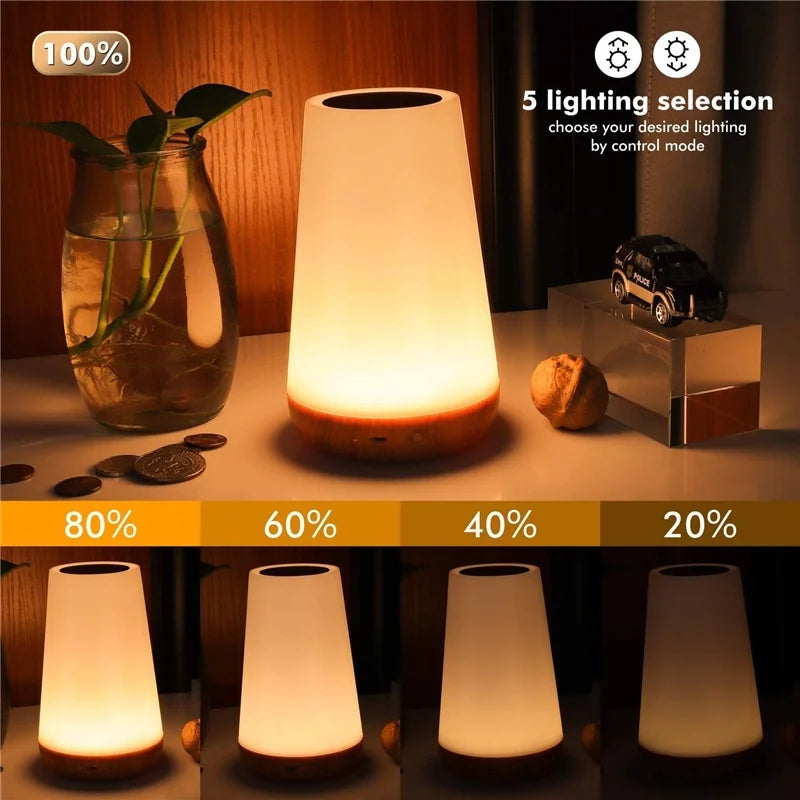 Lámpara de Mesa Táctil RGB de 13 Colores