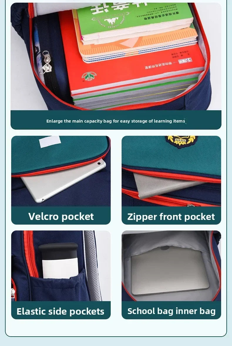 Mochila Escolar Ergonómica Impermeable para Niños