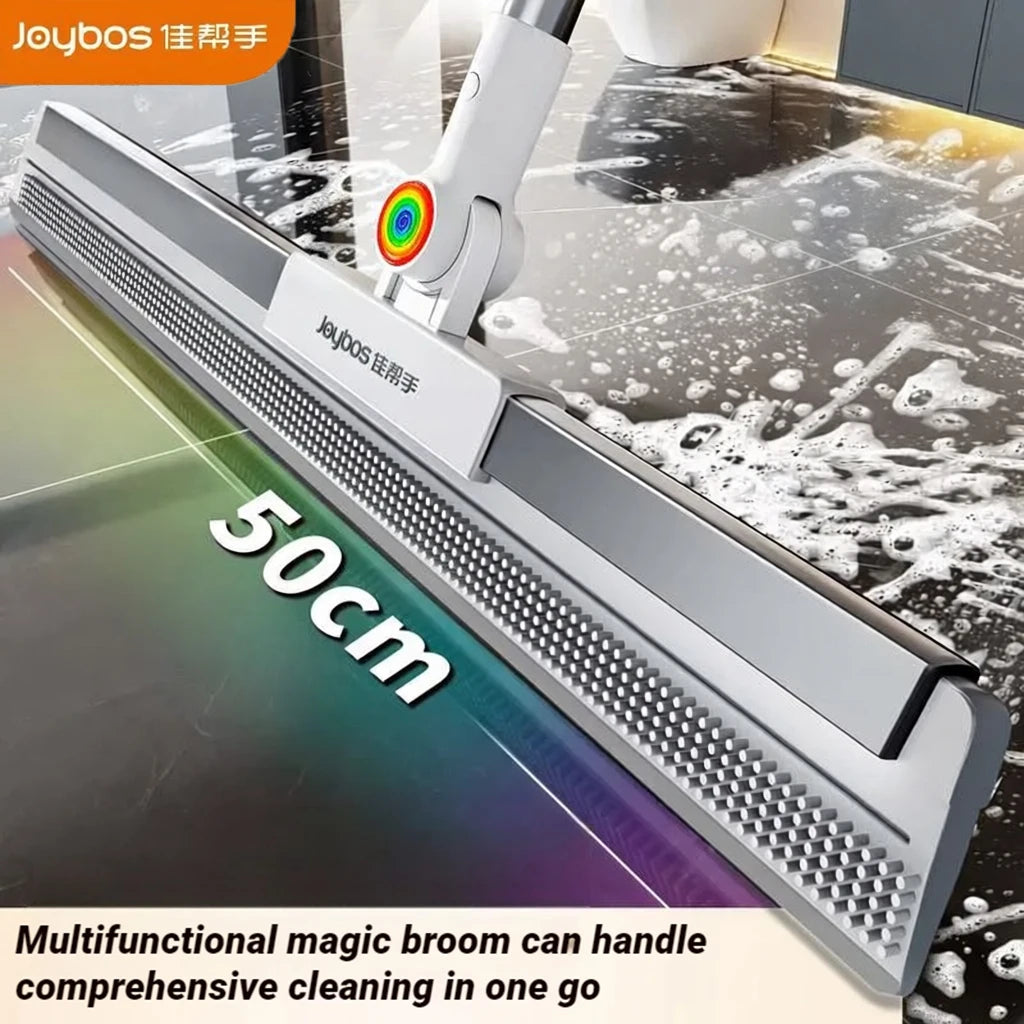 Escoba mágica de doble cara Joybos con raspador de silicona limpiavidrios, 30-50 cm