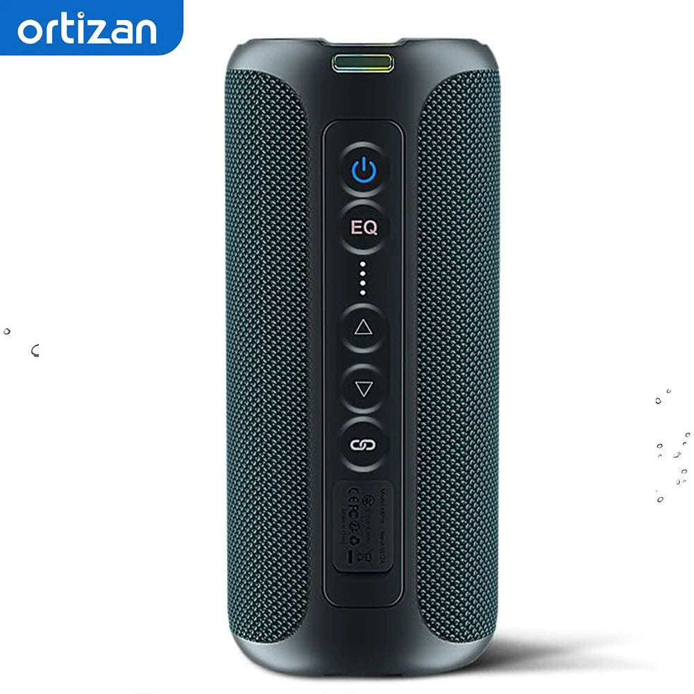 Ortizan X8 Pro, Altavoz Bluetooth portátil impermeable, Luces RGB, Calidad de sonido premium