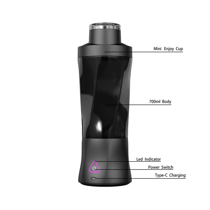 Licuadora Portátil USB 700ml de Gran Capacidad
